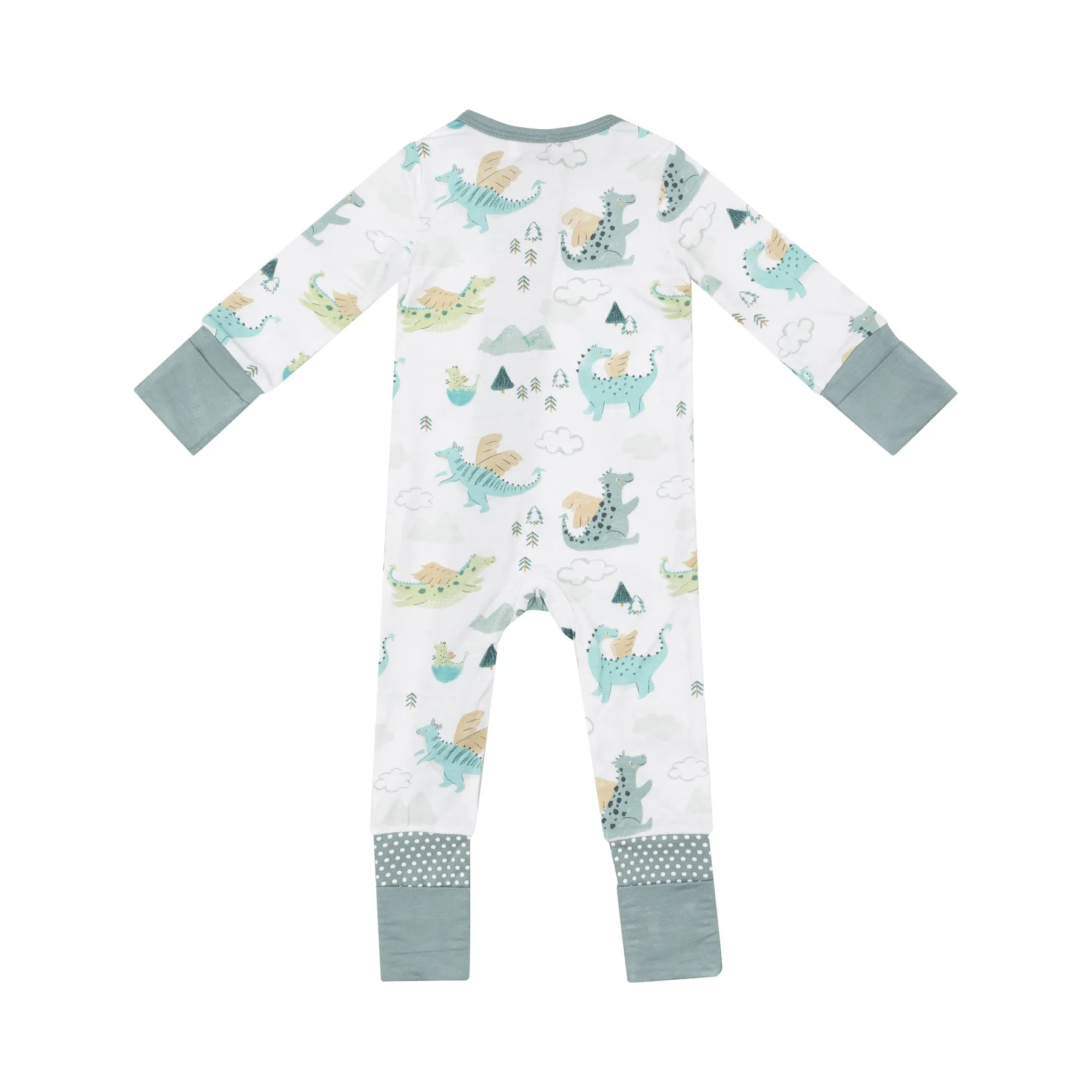 2-Way Zipper Romper - Dragons by Angel Dear