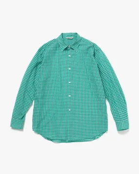 AIRY LIGHT COTTON CHECK BIG SHIRT