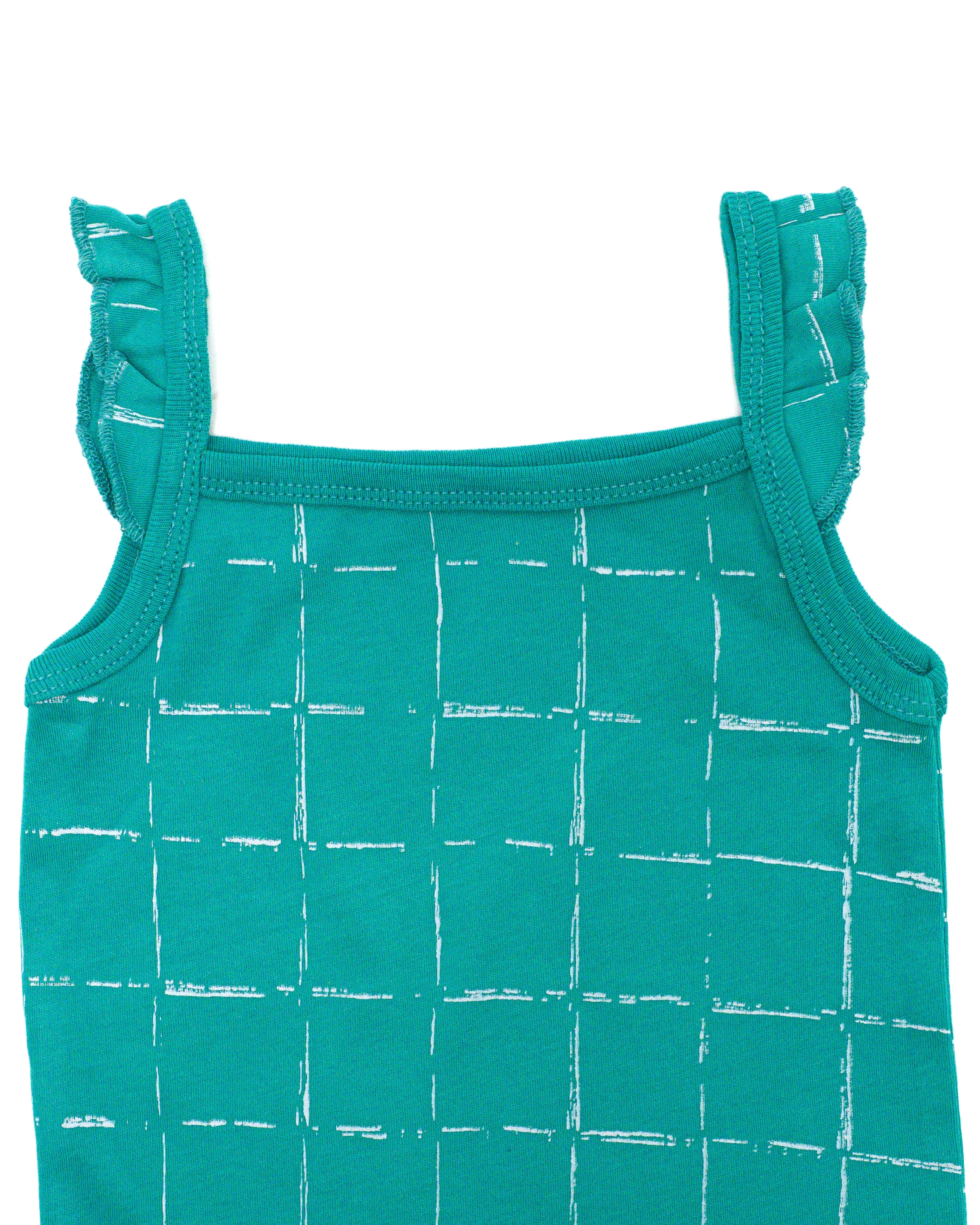 Apple of My Eye Sleeve Less Frill Body Suit