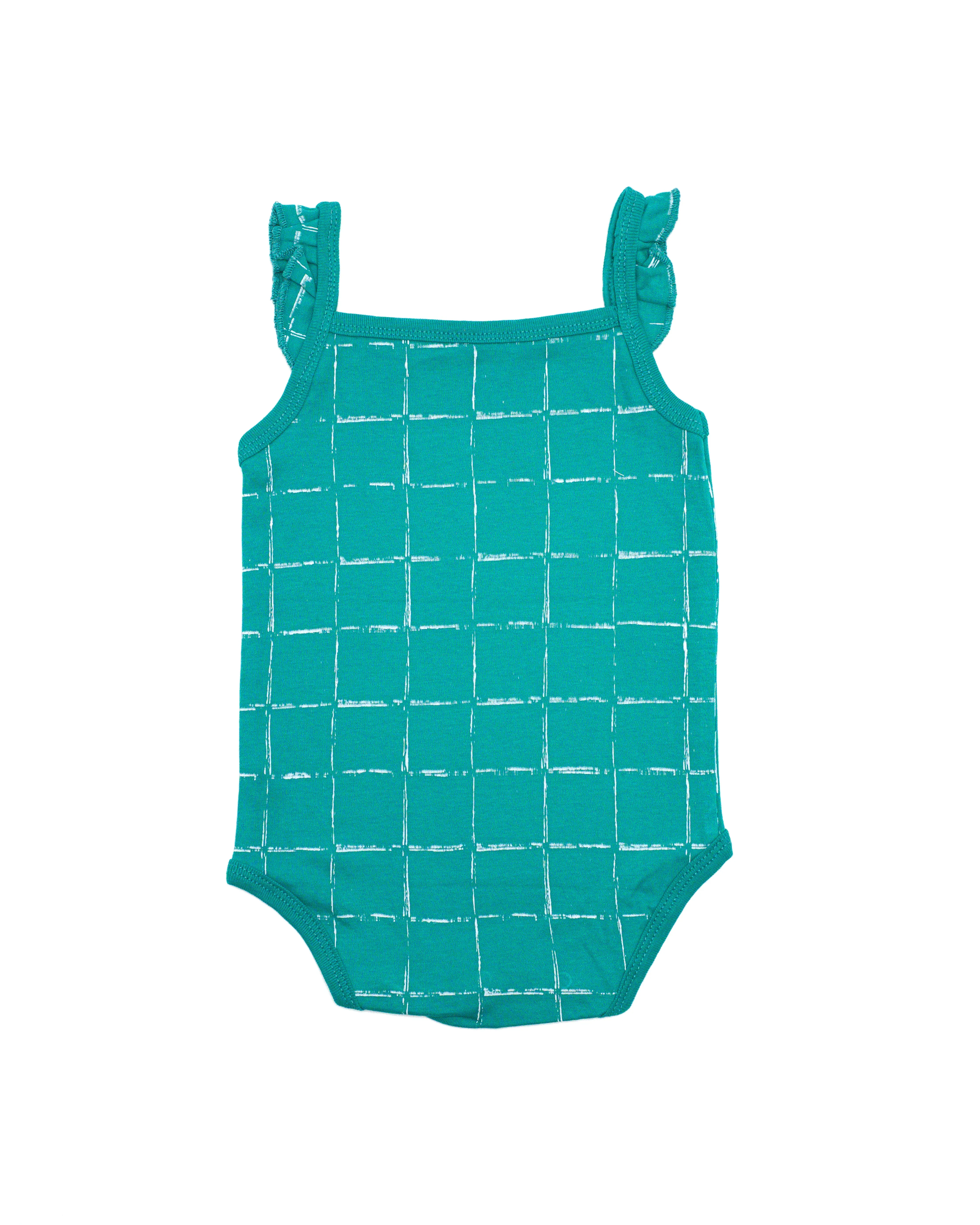 Apple of My Eye Sleeve Less Frill Body Suit