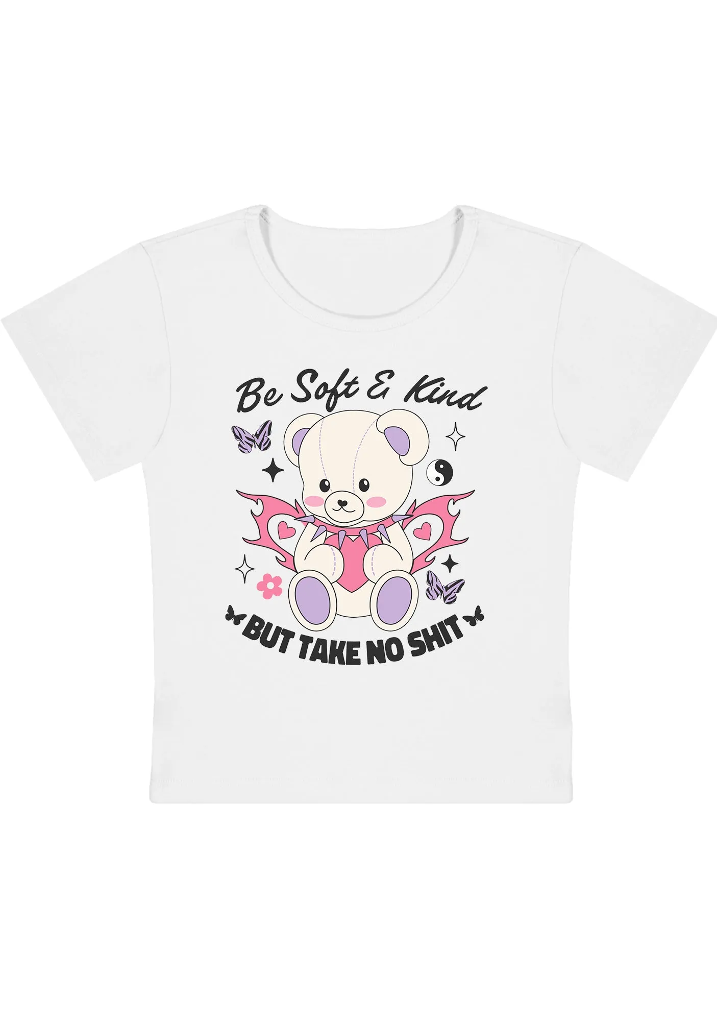 Be Soft And Kind Y2K Baby Tee