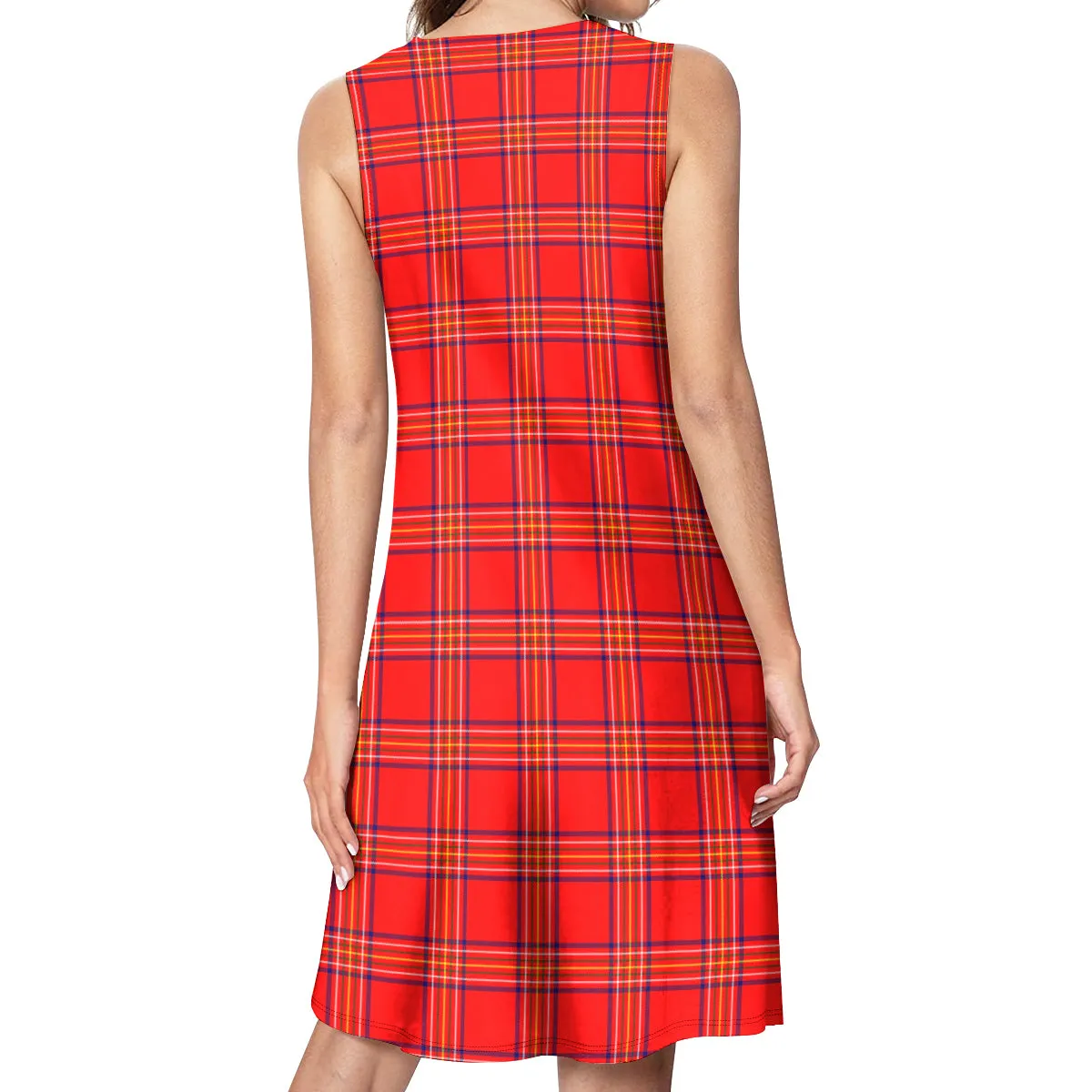 Burnett Modern Tartan Womens Casual Dresses