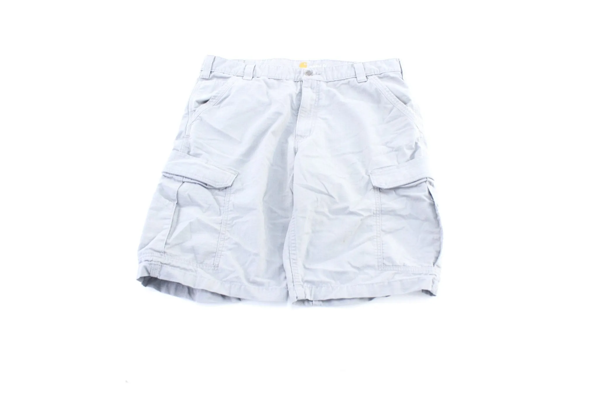 Carhartt Logo Patch Light Grey Shorts