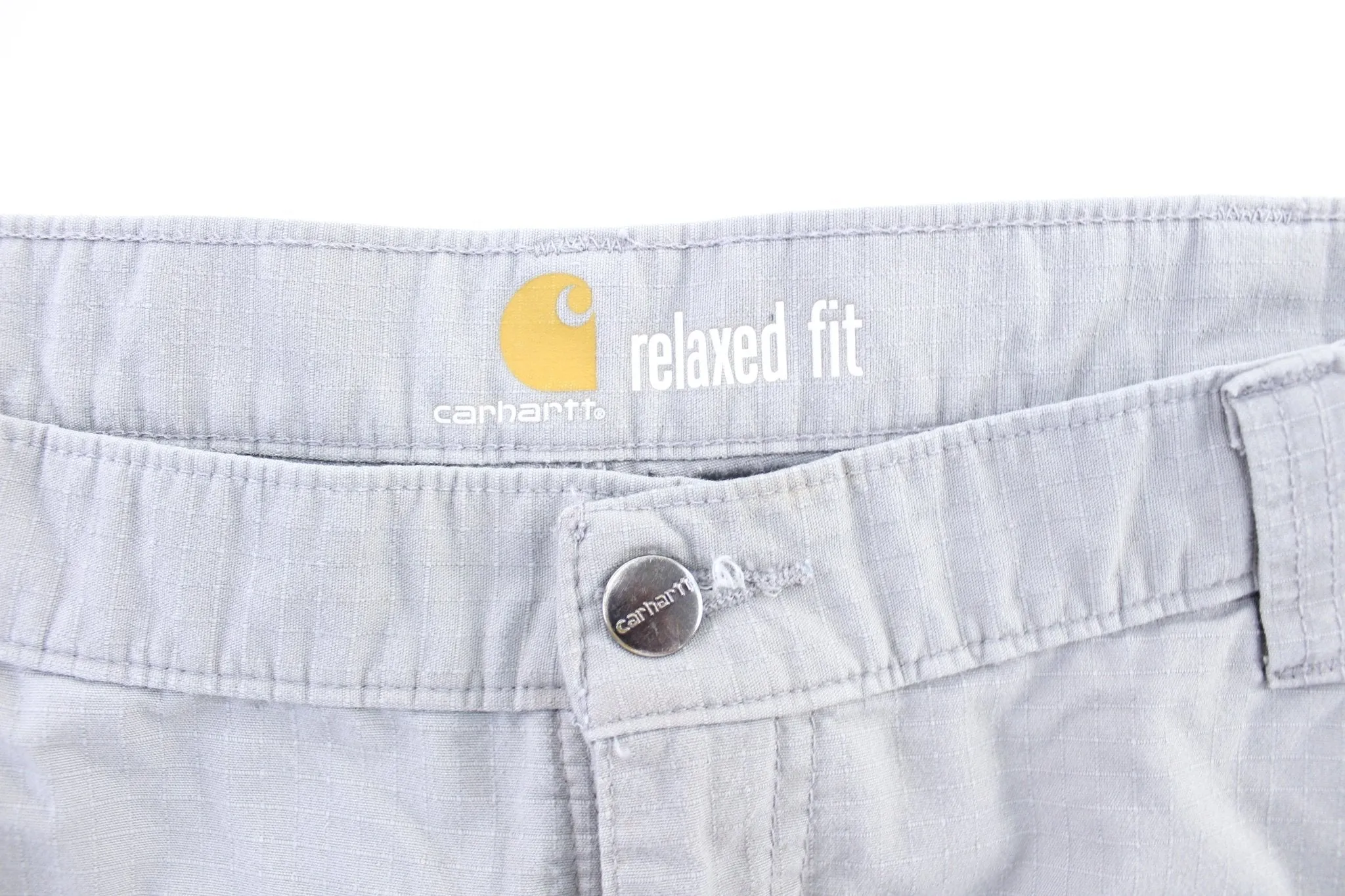 Carhartt Logo Patch Light Grey Shorts