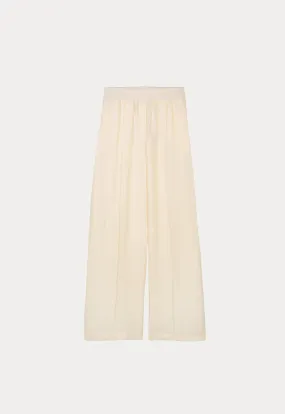 Choice Wide Leg Comfy Trouser Offwhite