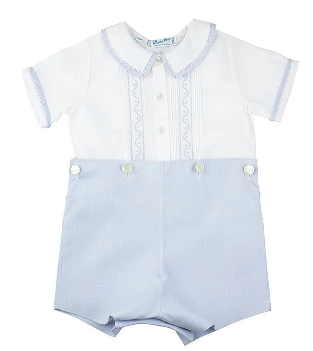 Feltman Brothers 97395 Baby Boys Dressy White / Light Blue Portrait Clothing