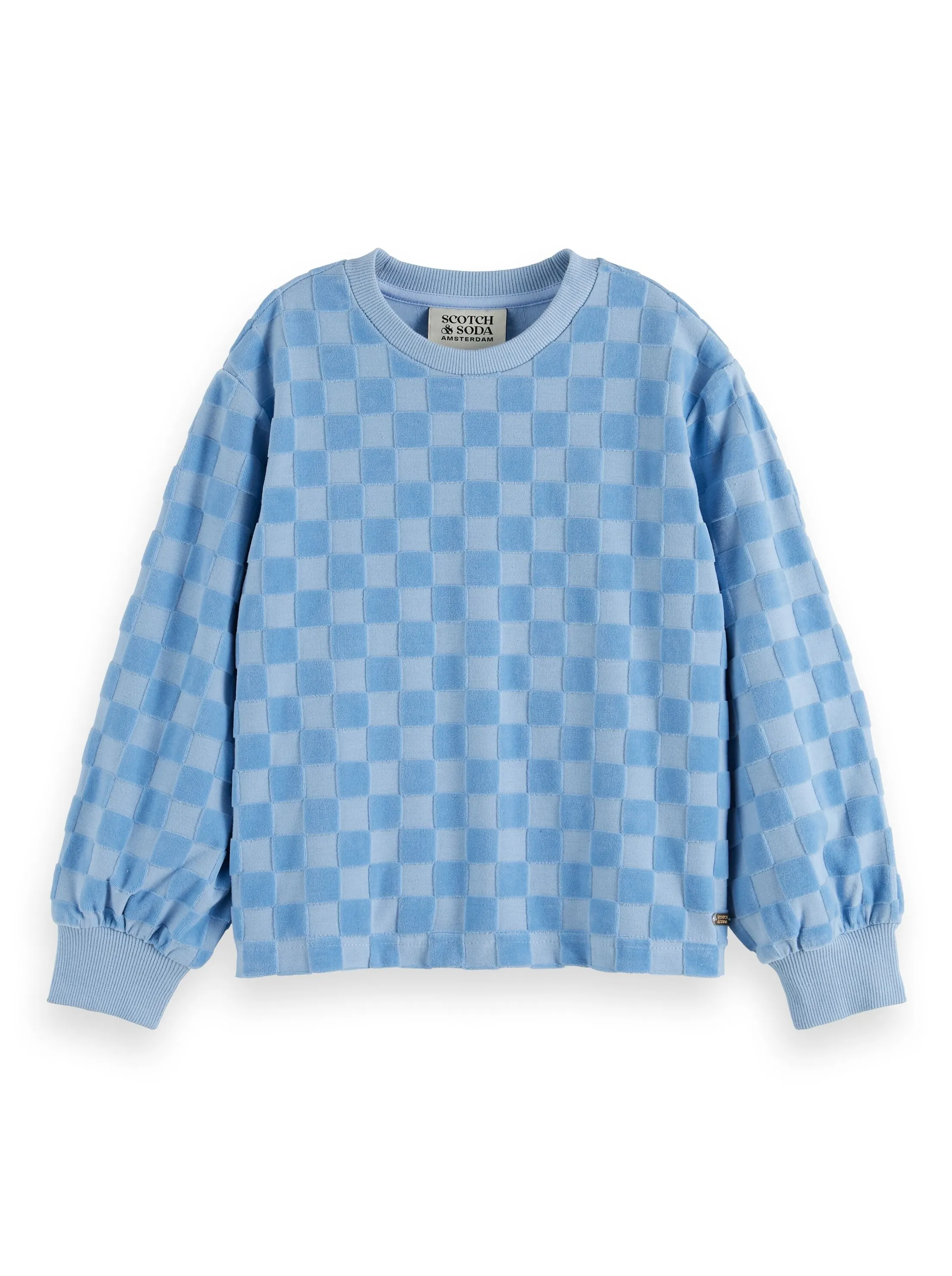 Girls Velour Checkerboard Loungewear Set