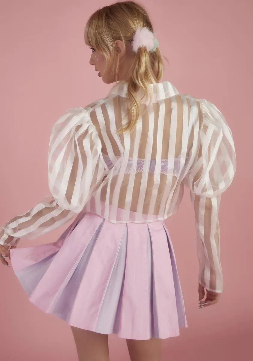 Joking Around Sheer Blouse