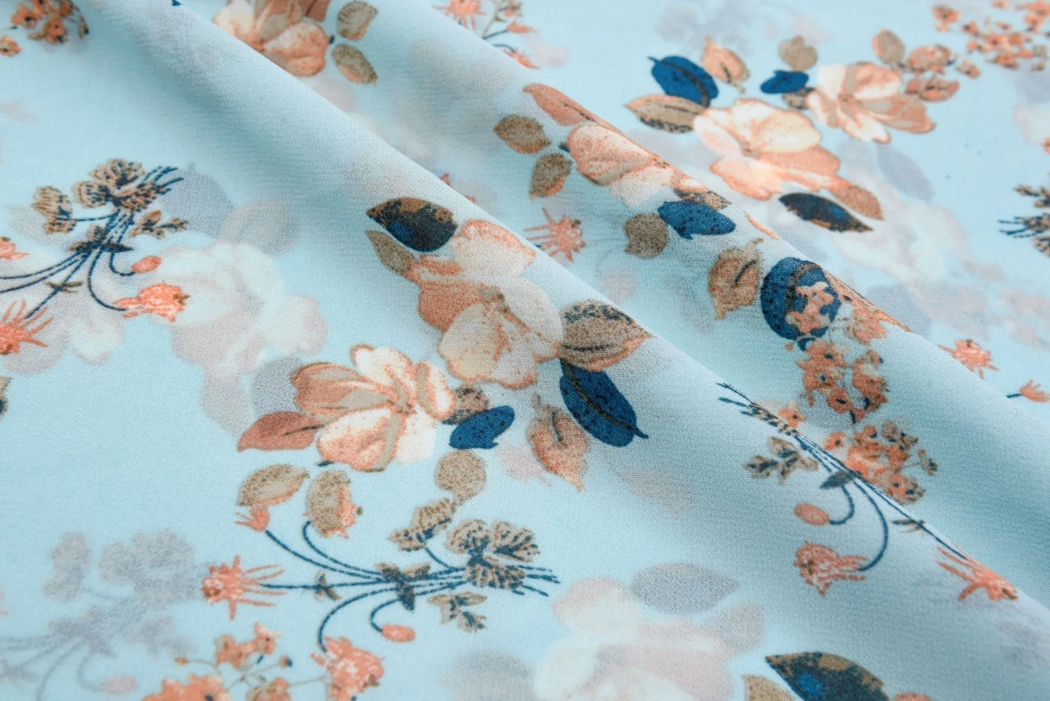 Lily Lush Chiffon Georgette Digital Print Fabric - #261