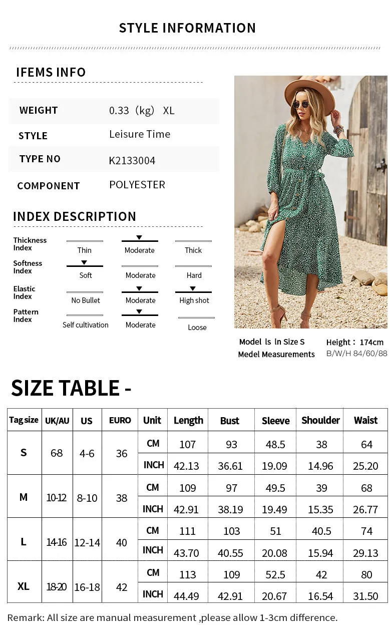 Long Sleeve Flowy Midi Dress