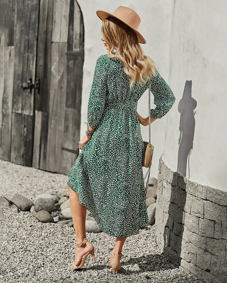 Long Sleeve Flowy Midi Dress