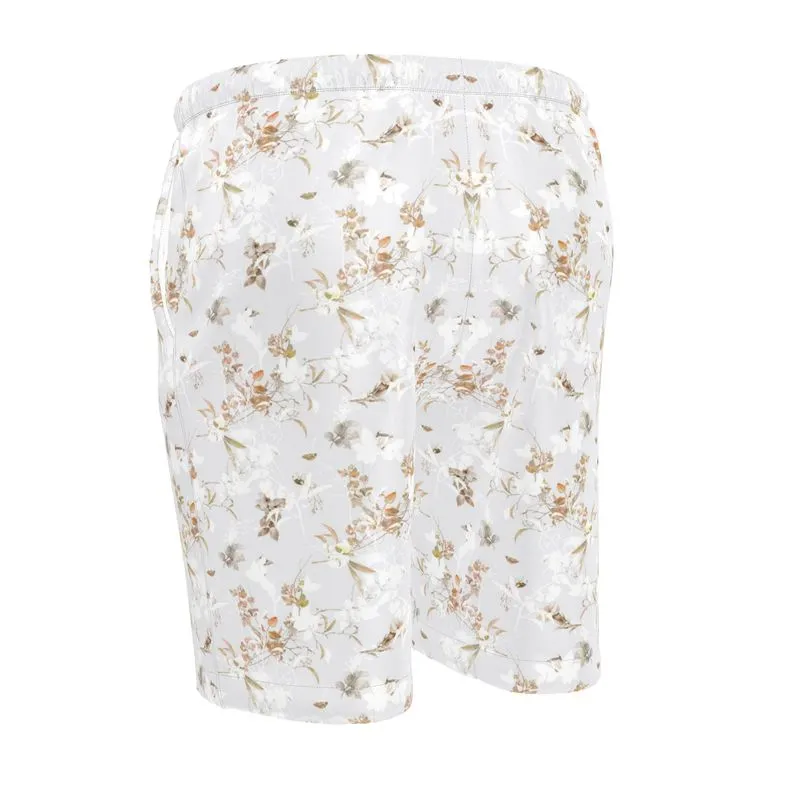 Mens Luxury Pyjama Shorts - Dawn Light Botanicals Collection