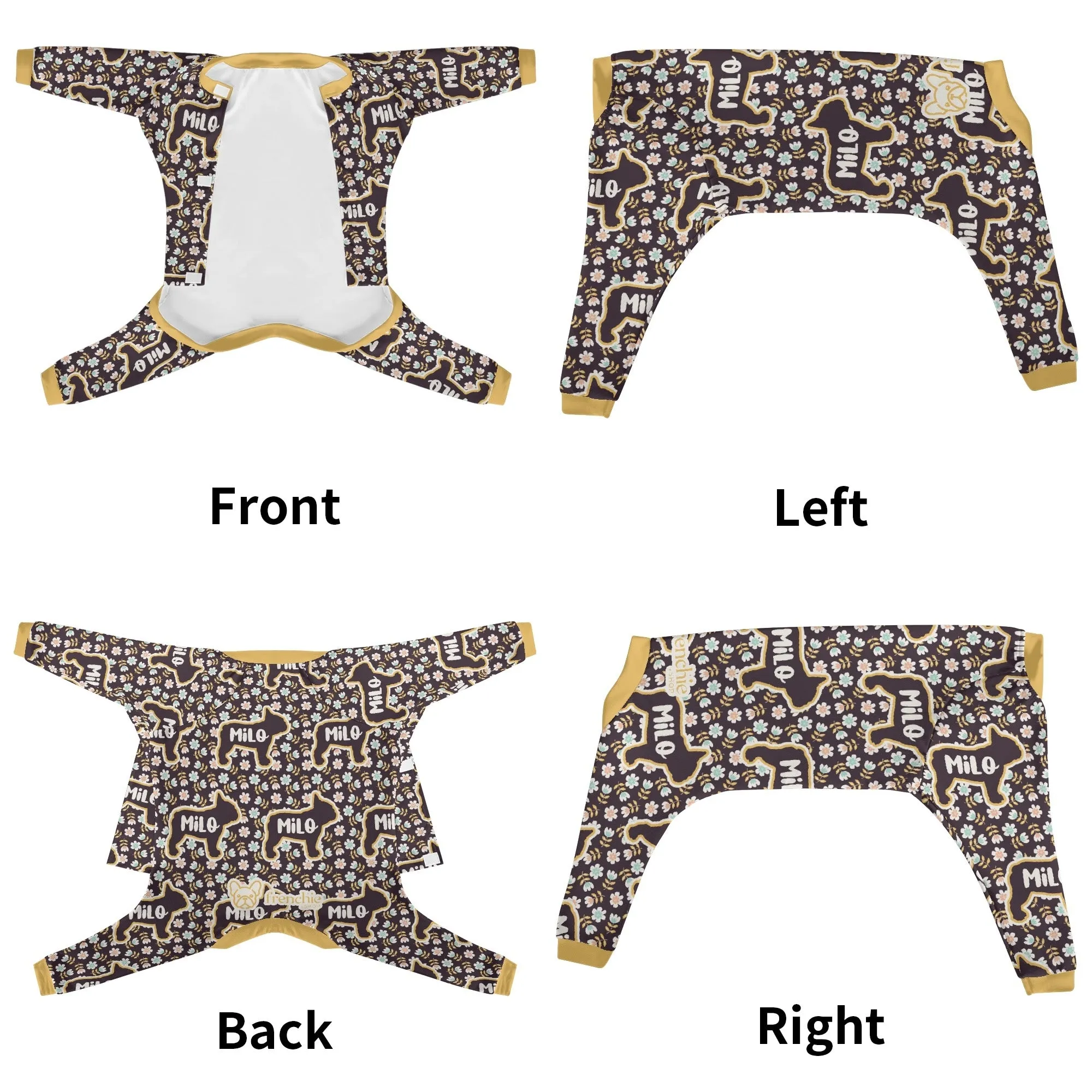 Molly - Personalized French Bulldog Pajamas with Frenchie’s Name – Ultra-Soft, Cozy, and Adorably Stylish!