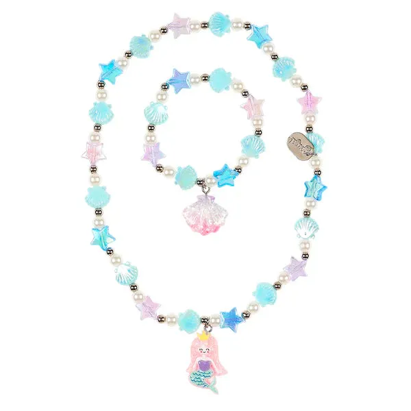 Necklace & bracelet set Stine mermaid