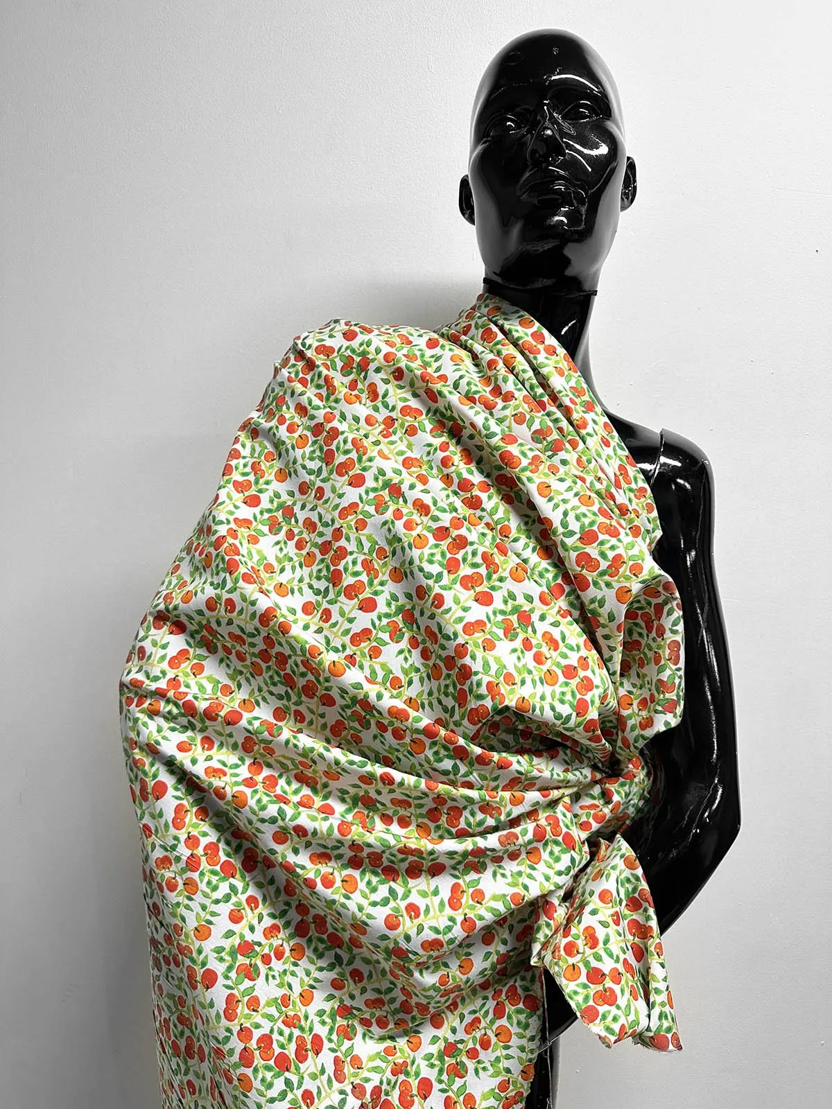 Orange Grove Silk Cotton Print