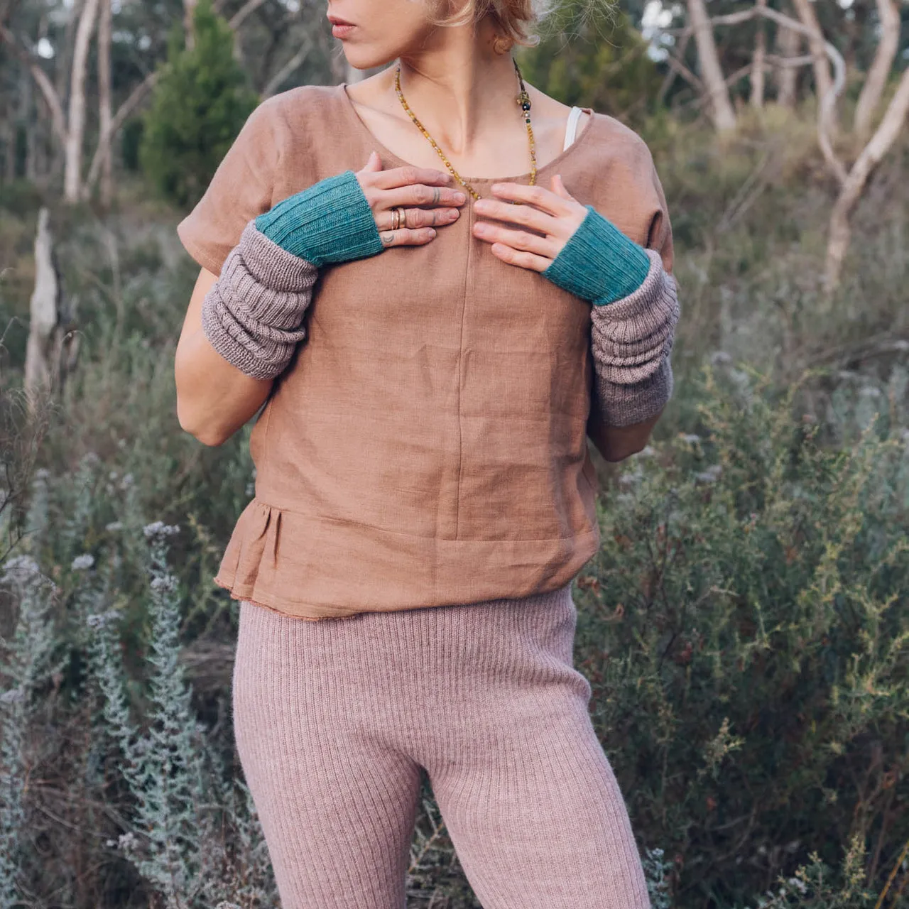 Pieces Top - Organic Linen/Cotton - Dijon (Women S-L)