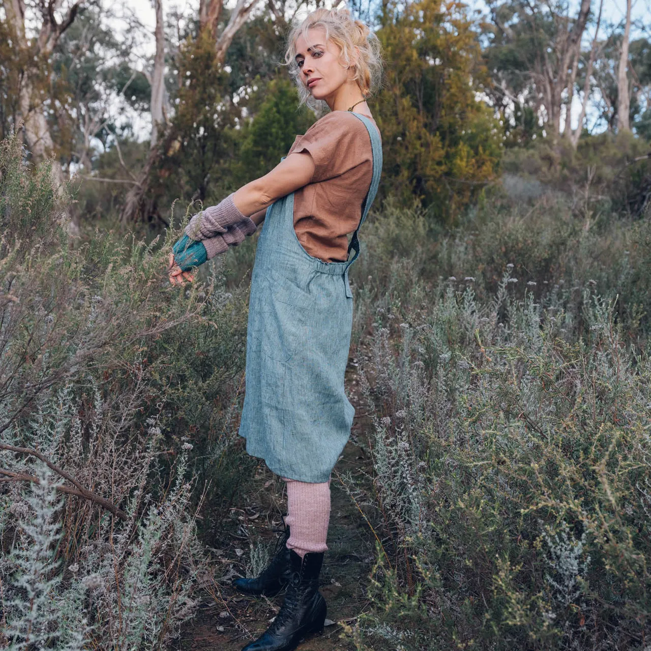 Pieces Top - Organic Linen/Cotton - Dijon (Women S-L)