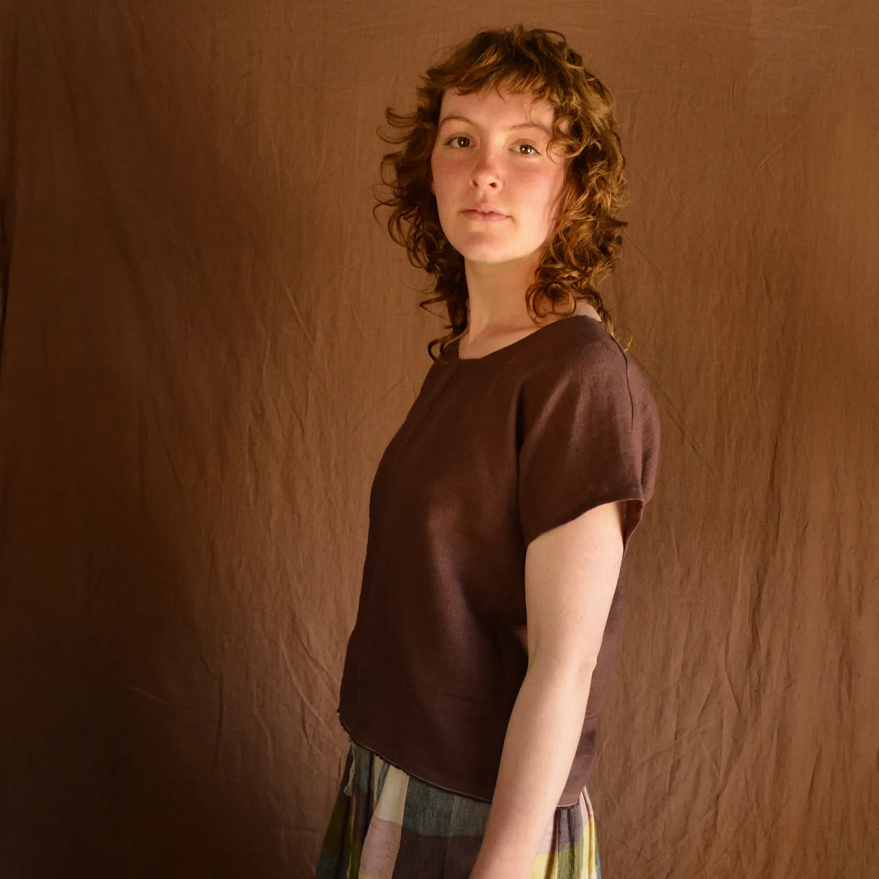 Pieces Top - Organic Linen/Cotton - Dijon (Women S-L)