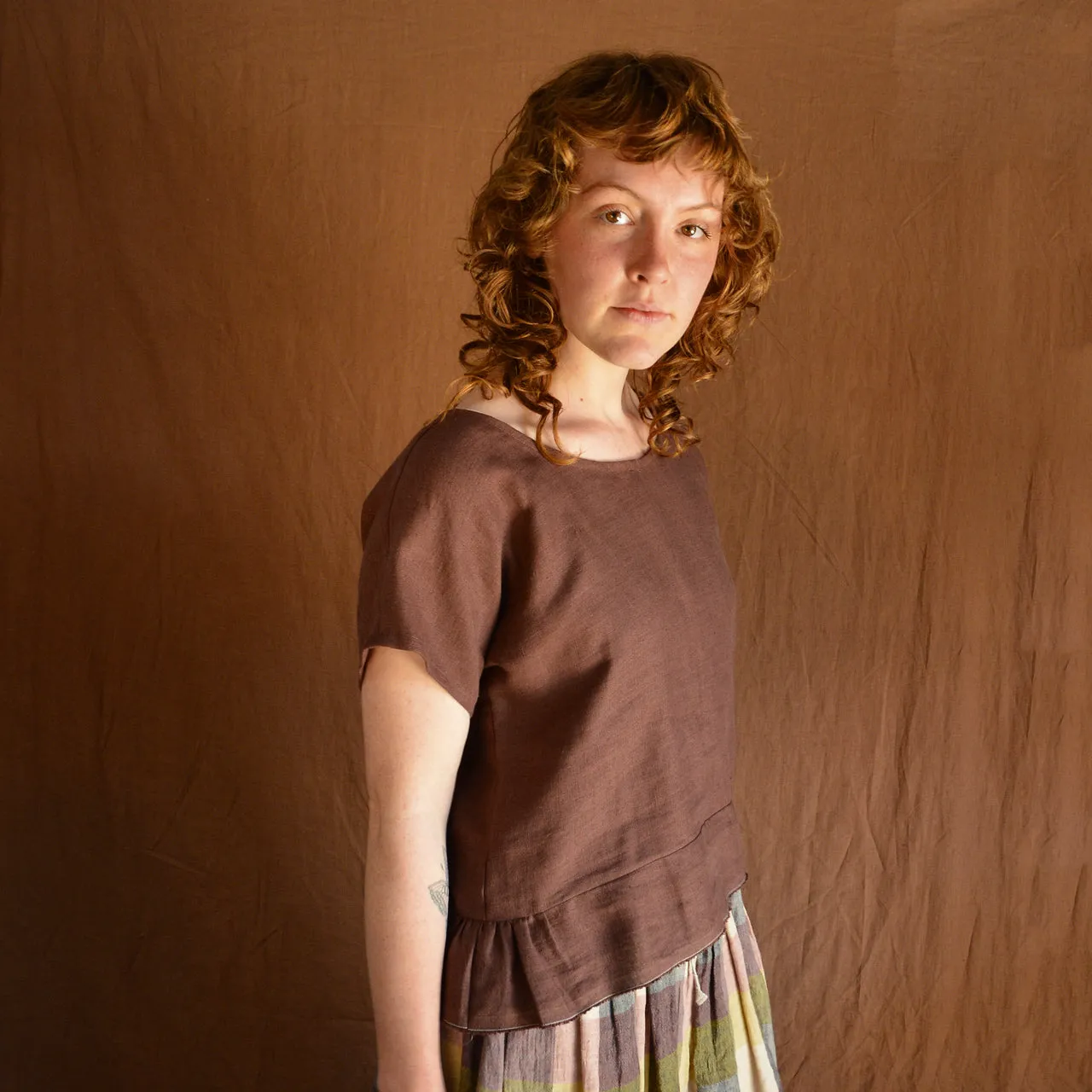 Pieces Top - Organic Linen/Cotton - Dijon (Women S-L)