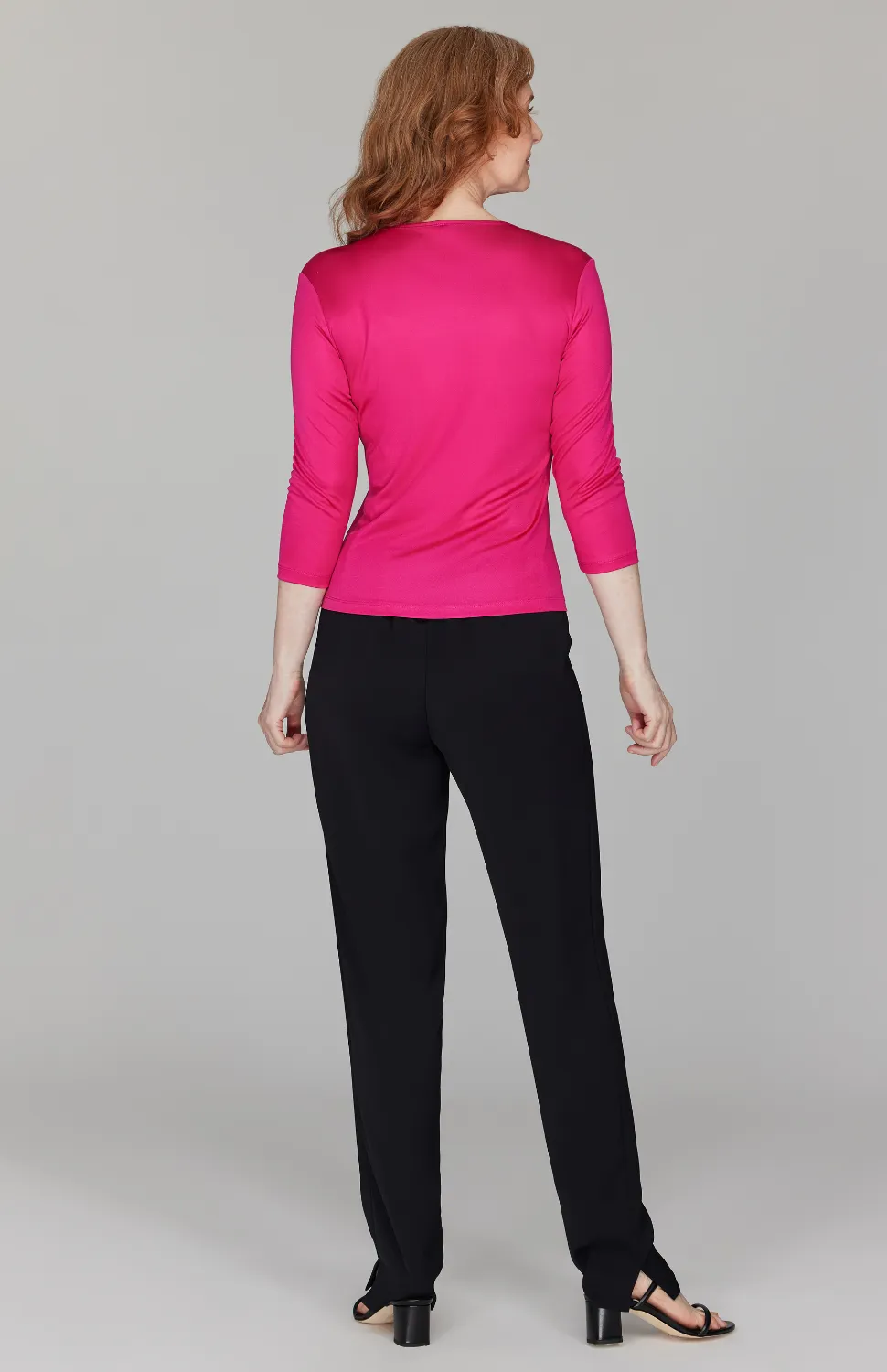 Silk Knit Tee - Pink