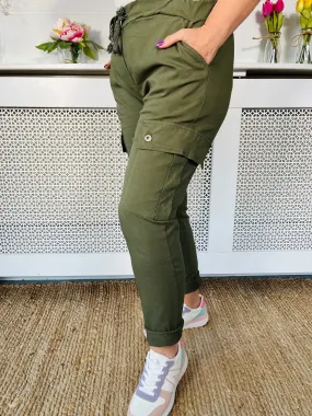 Tara Magic Cargo Trousers - Khaki