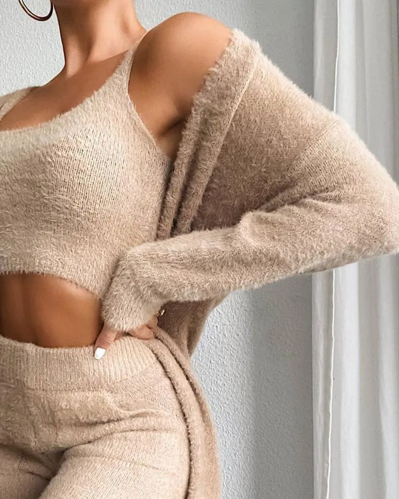 Warm Cozy 3-Piece Loungewear Sets
