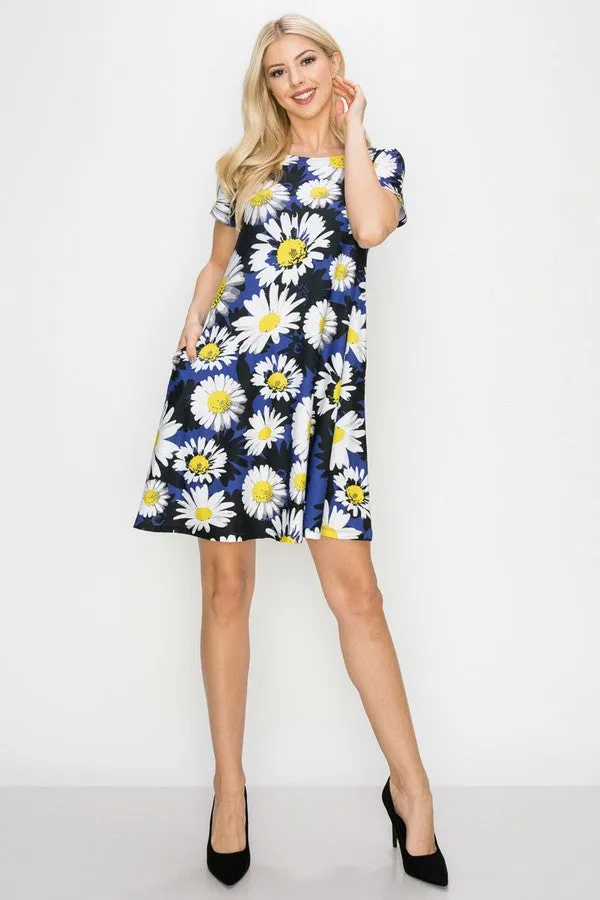 Wild Daisies A-Line Dress