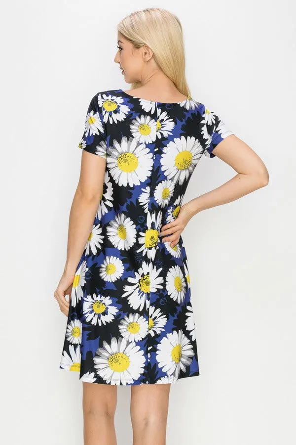 Wild Daisies A-Line Dress