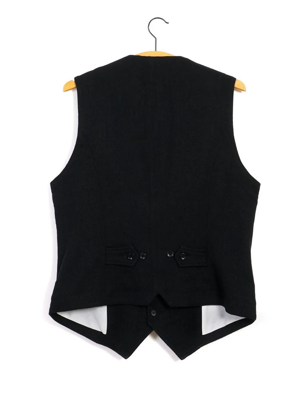 WILLIAM | Lapel Waistcoat | Black